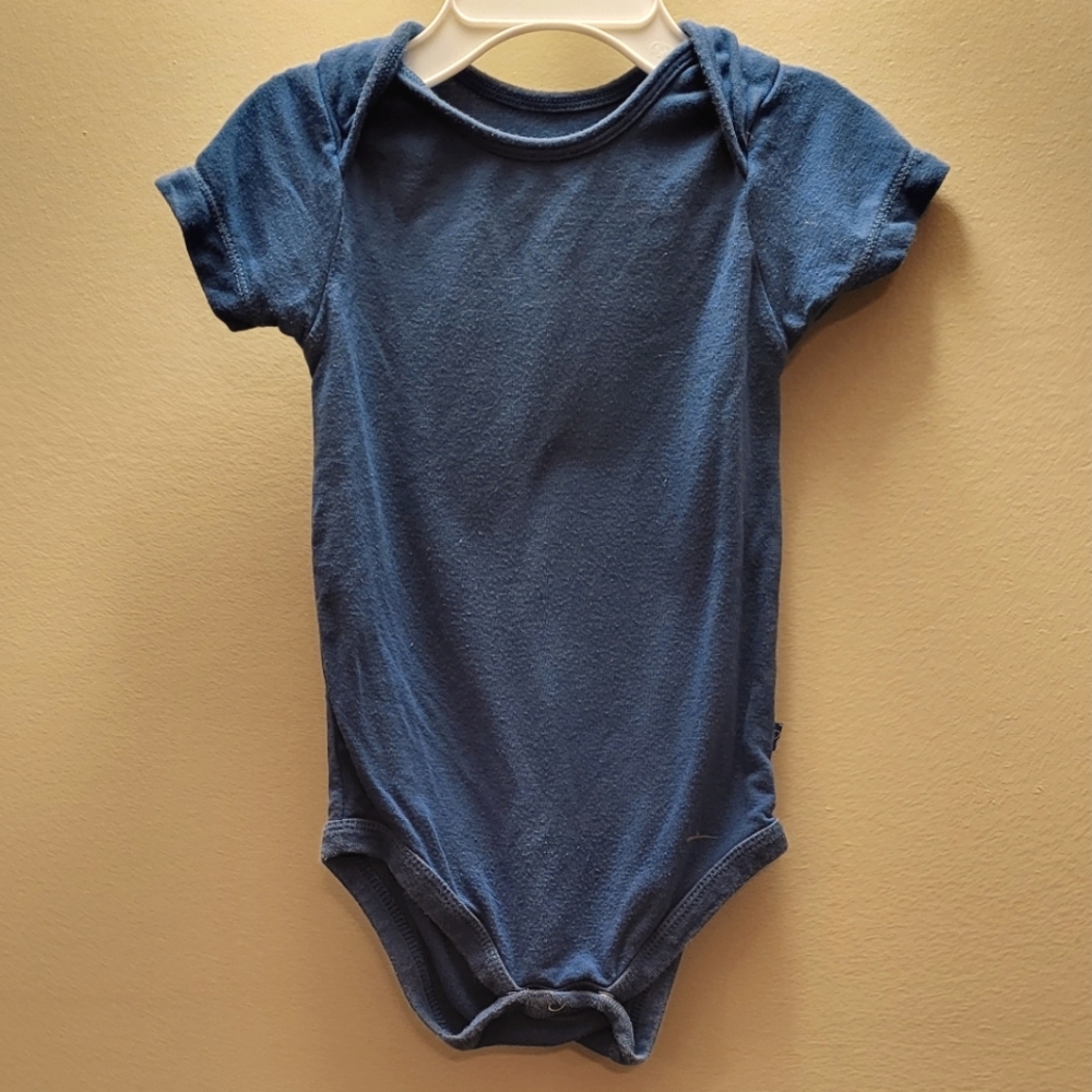 Kickee Pants blue bamboo onesie/bodysuit